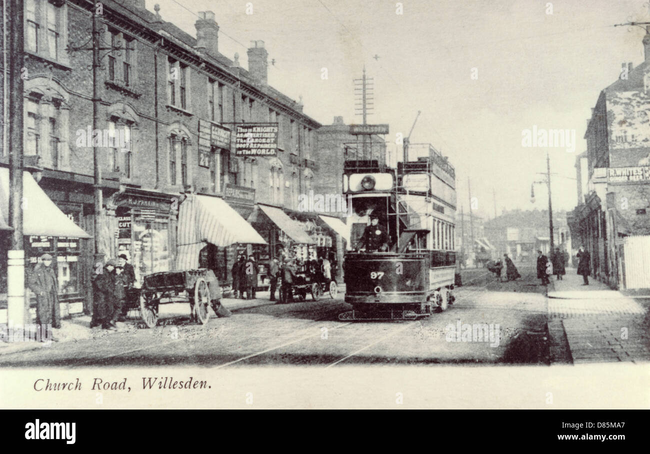 CHURCH RD WILLESDEN Stock Photo