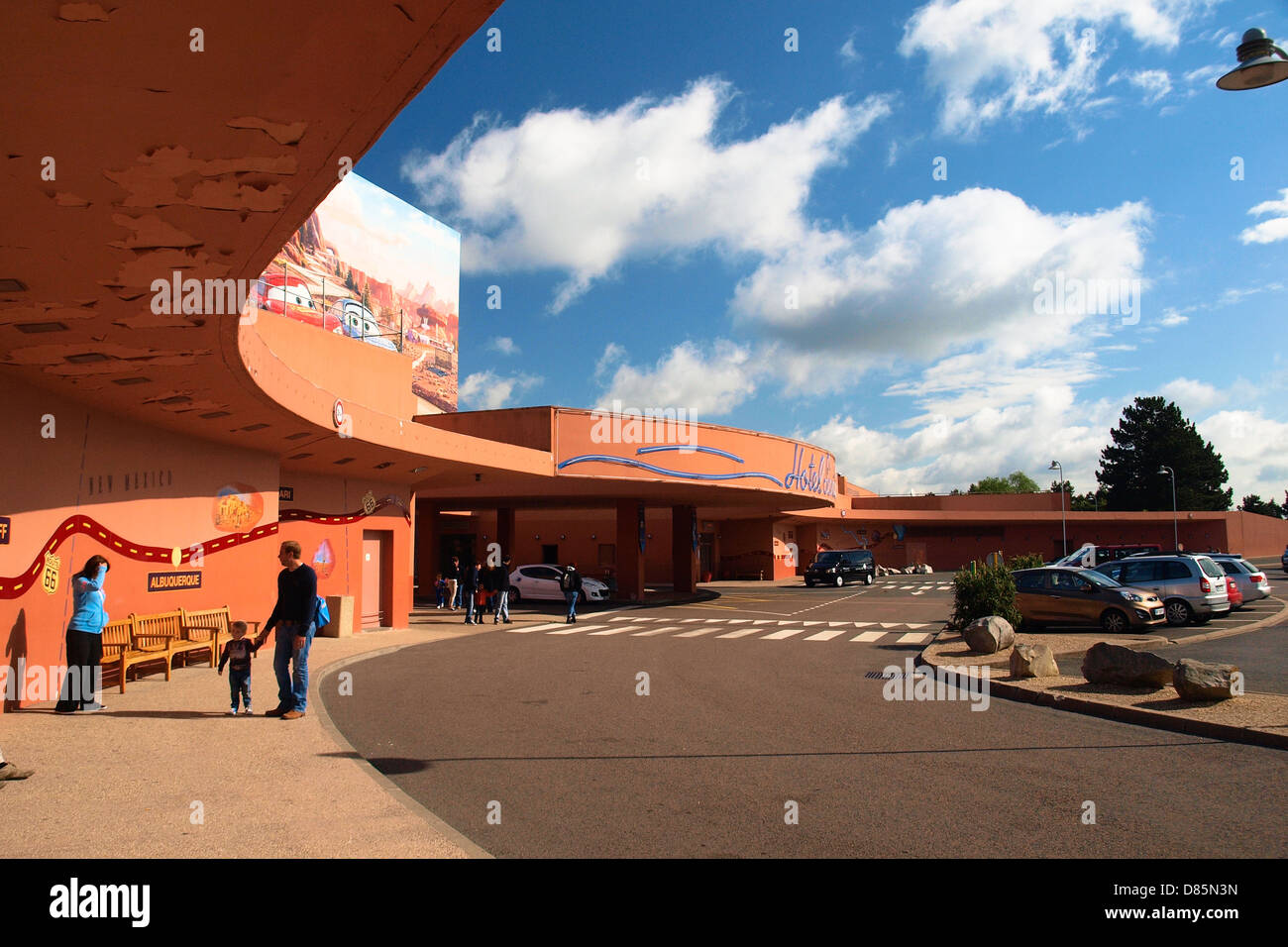 Santa fe hotel in disneyland paris stock photo alamy