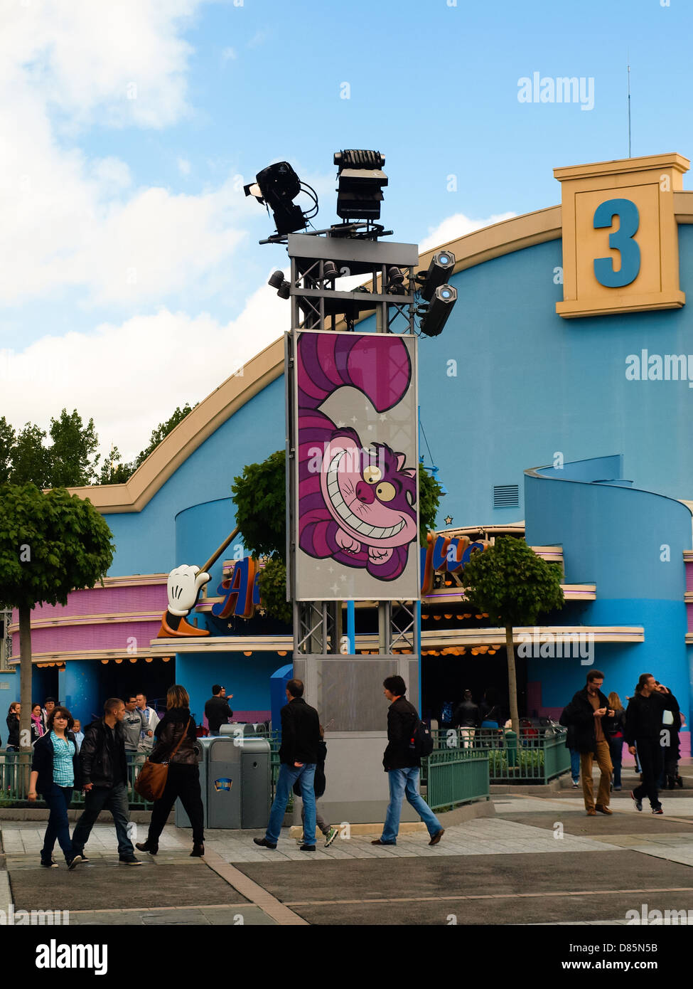 Disney Park, in Paris. Stock Photo