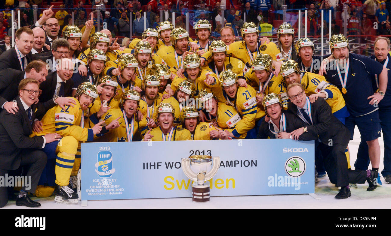 Stockholm, Sweden. 19th May 2013. IIHF World Championships, Ice Hockey, Czech Republic, final