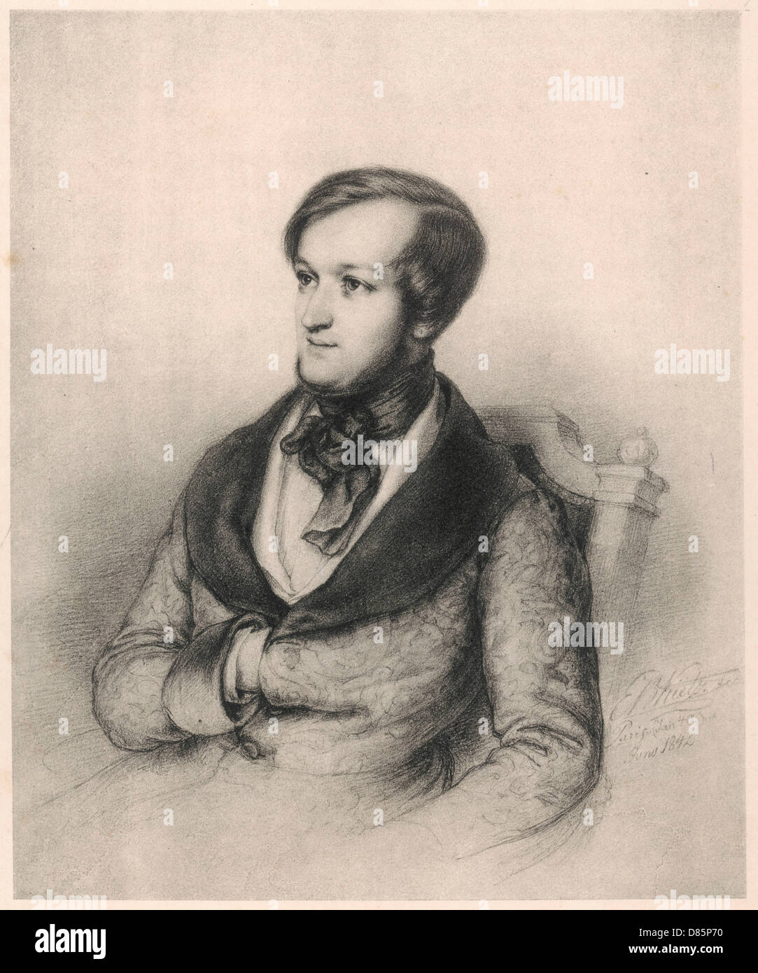 Richard Wagner (1813-1883) German musician Stock Photo