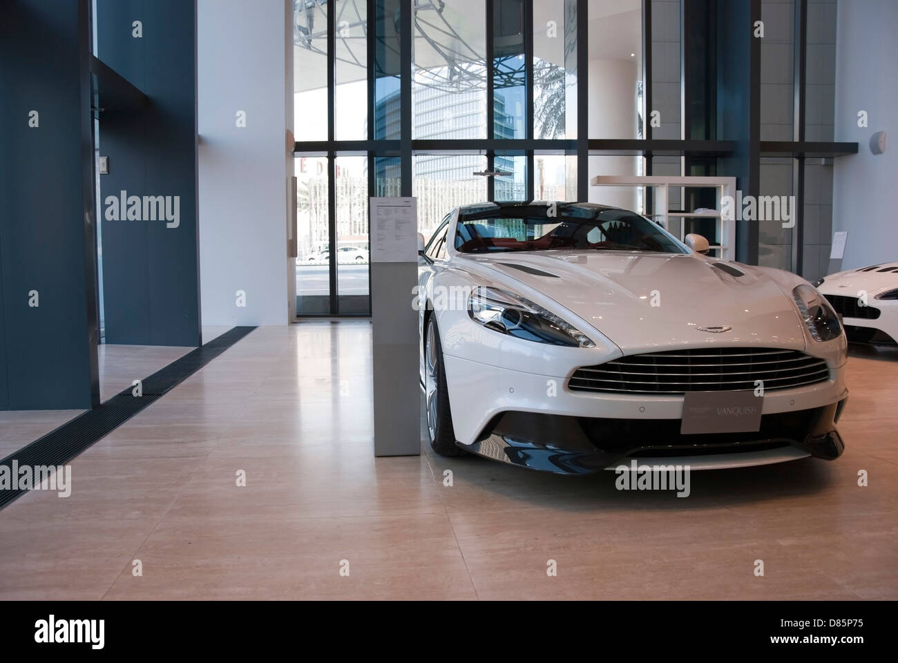 Brilliant White Aston Martin Vanquish Stock Photo - Alamy
