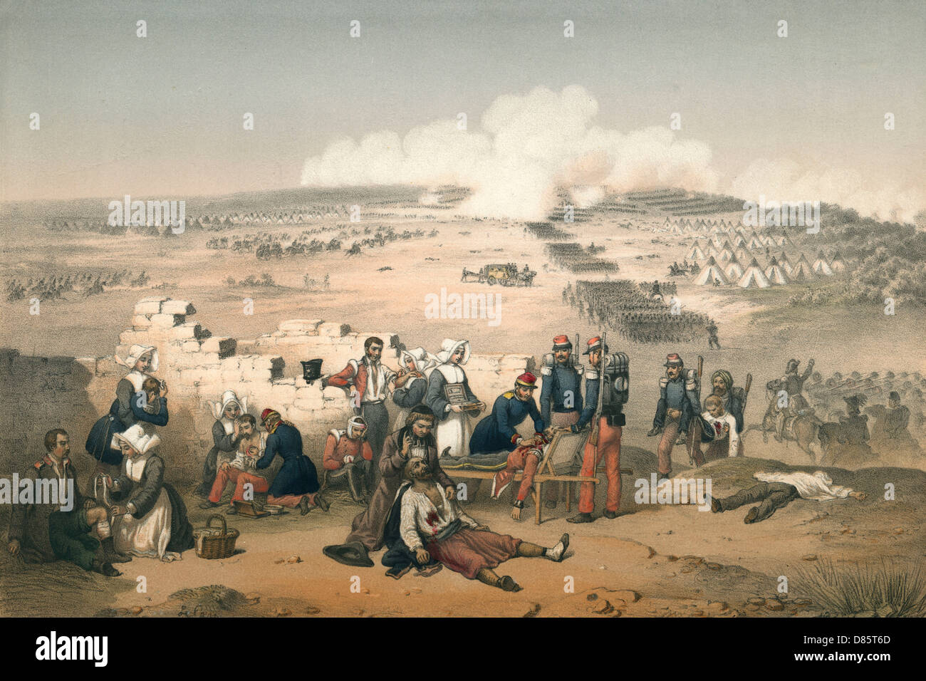 Battle of Inkerman, Crimean War Stock Photo