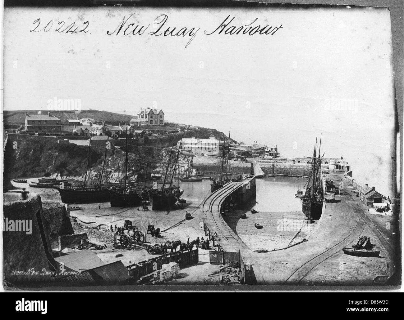 Newquay Harbour And Docks Cornwall Stock Photo - Alamy