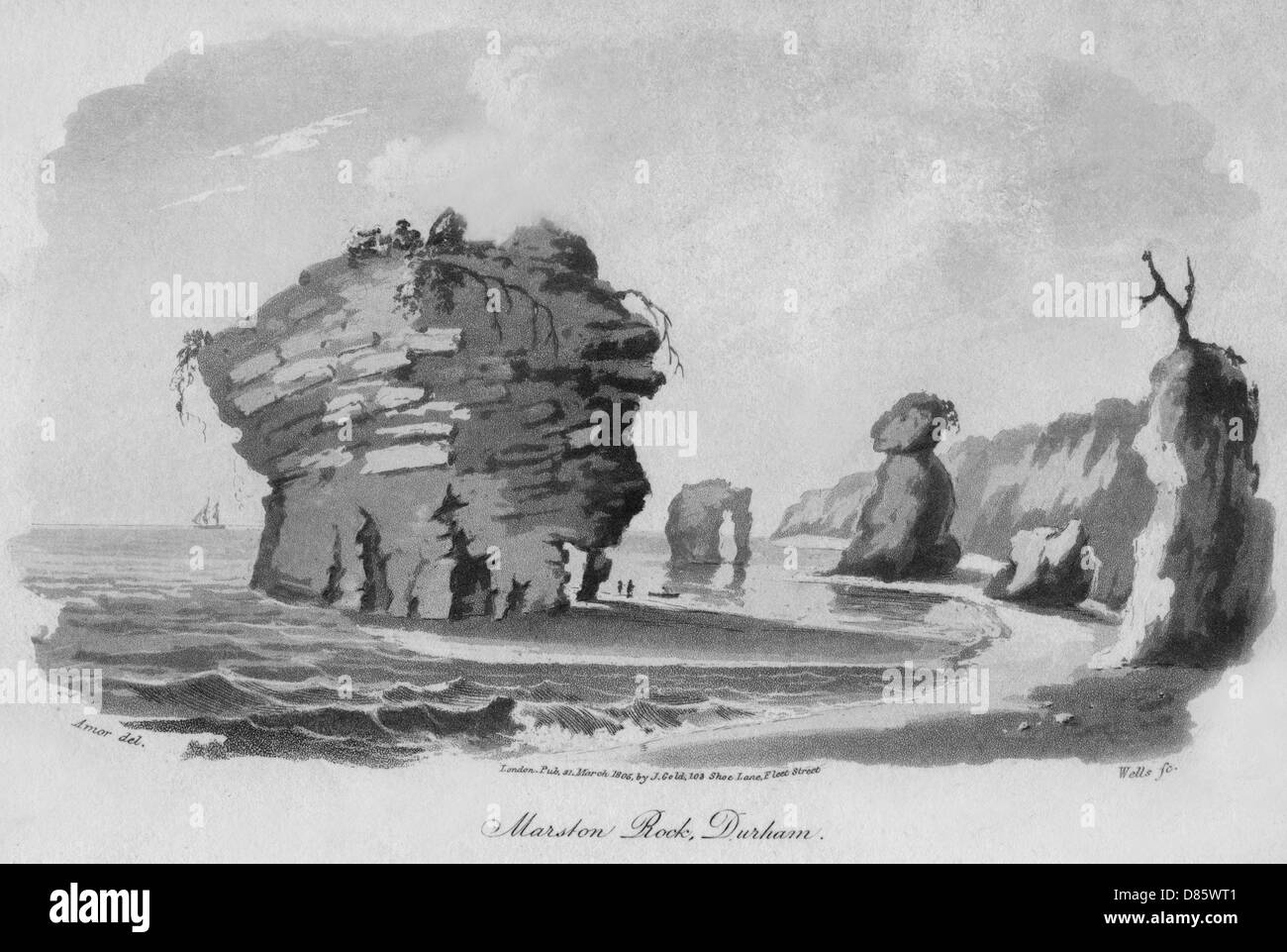 Marston Rock, County Durham Stock Photo Alamy