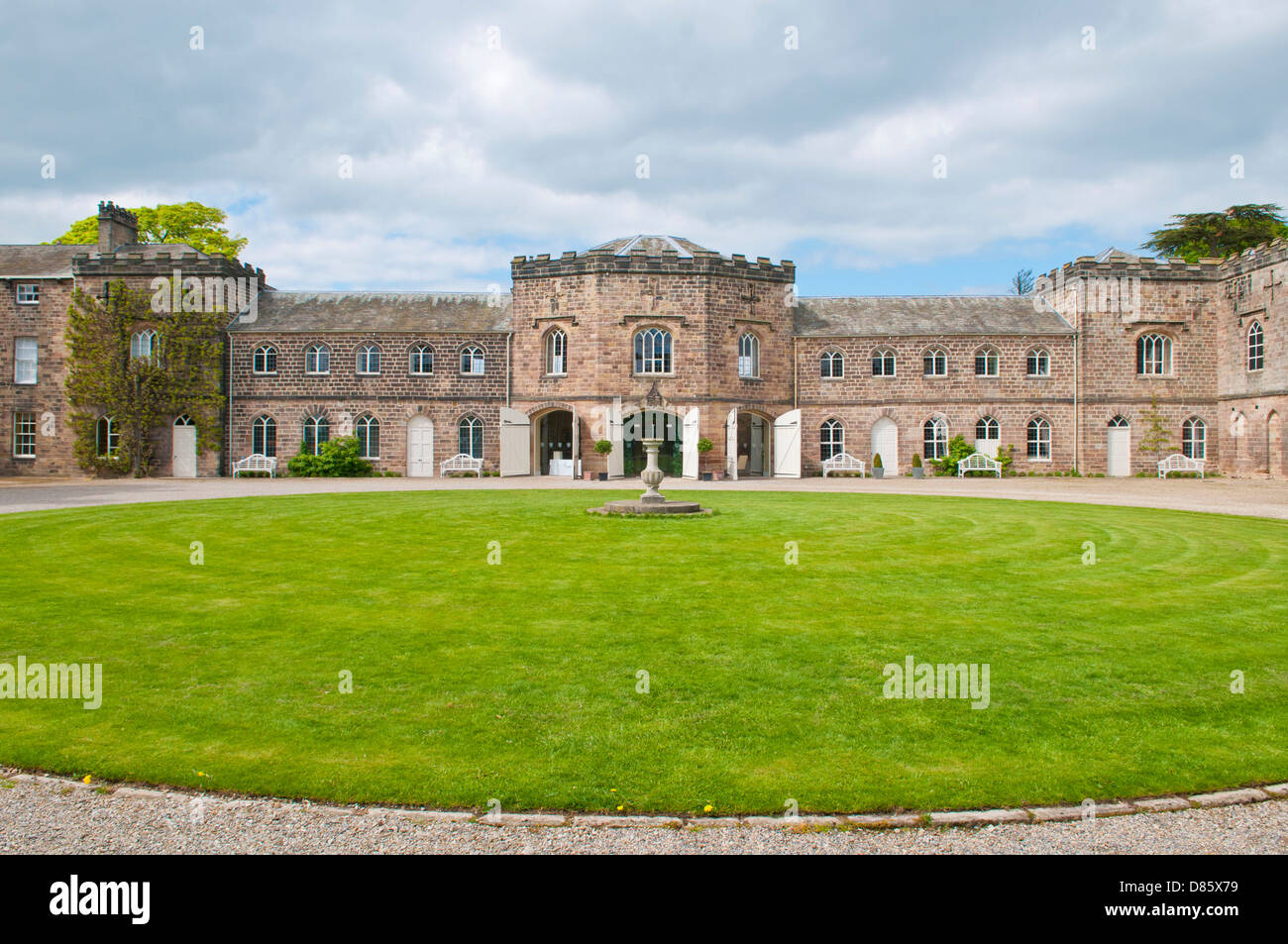 Ripley Castle and gardens at Ripley, North Yorkshire Stock Photo Alamy