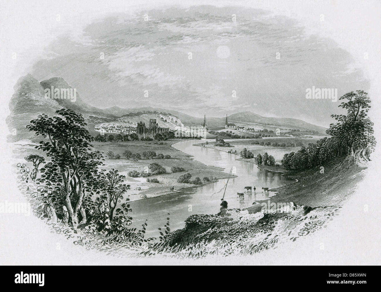 Melrose Scotland Stock Photo Alamy