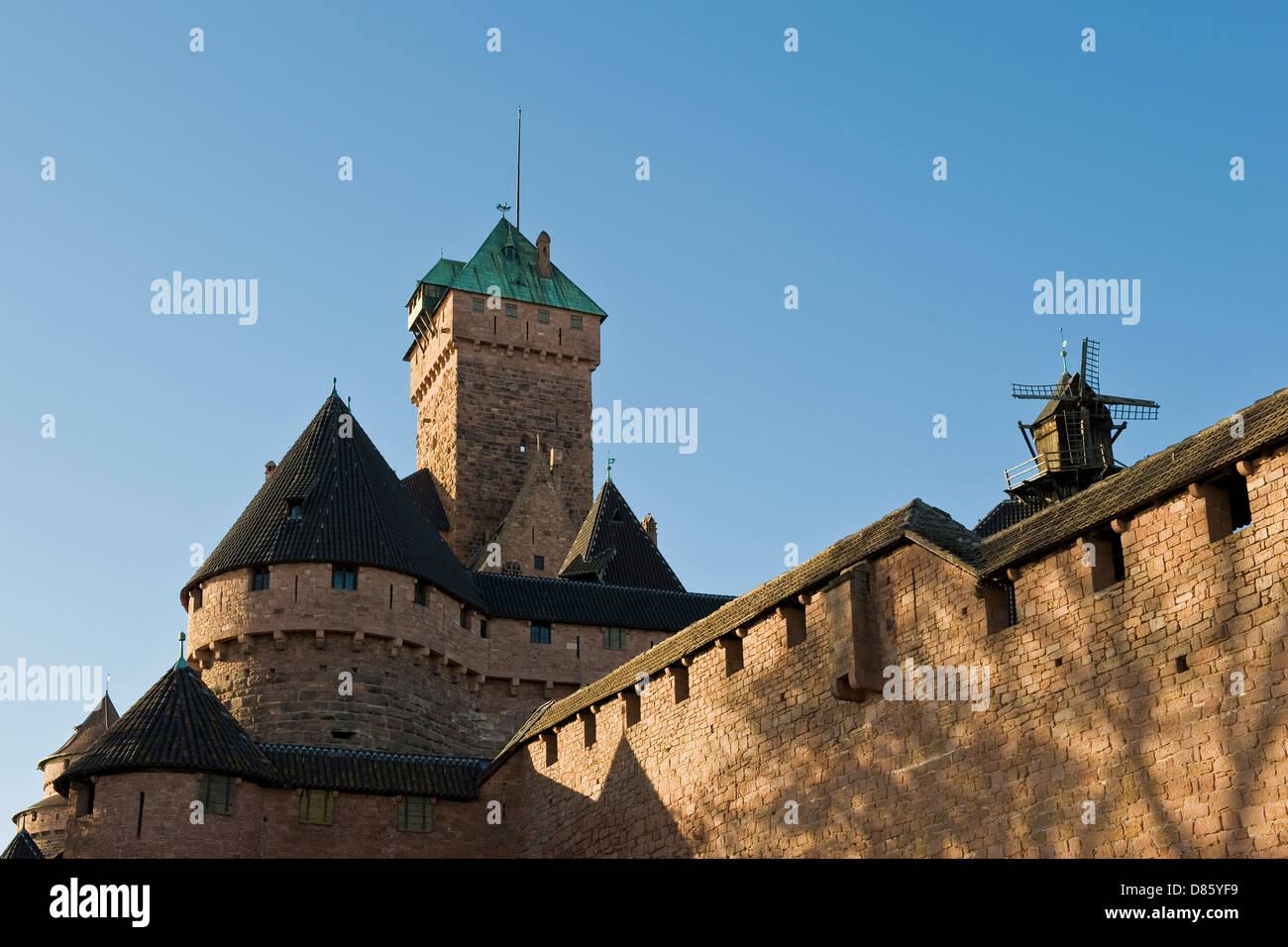 France Alsace Haut Koenigsbourg castle Stock Photo