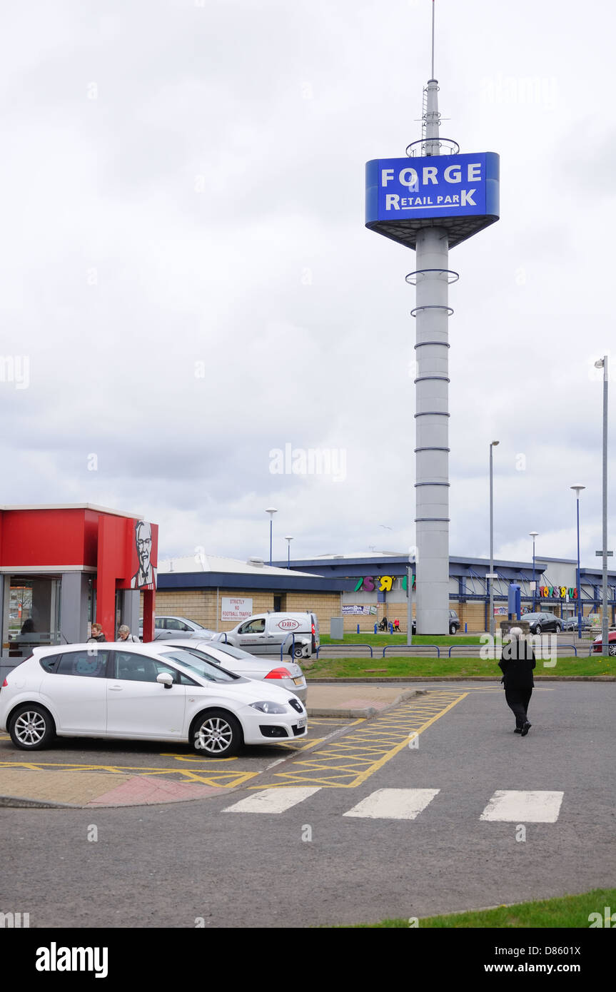 The Forge retail park in Glasgow's east end Stock Photo