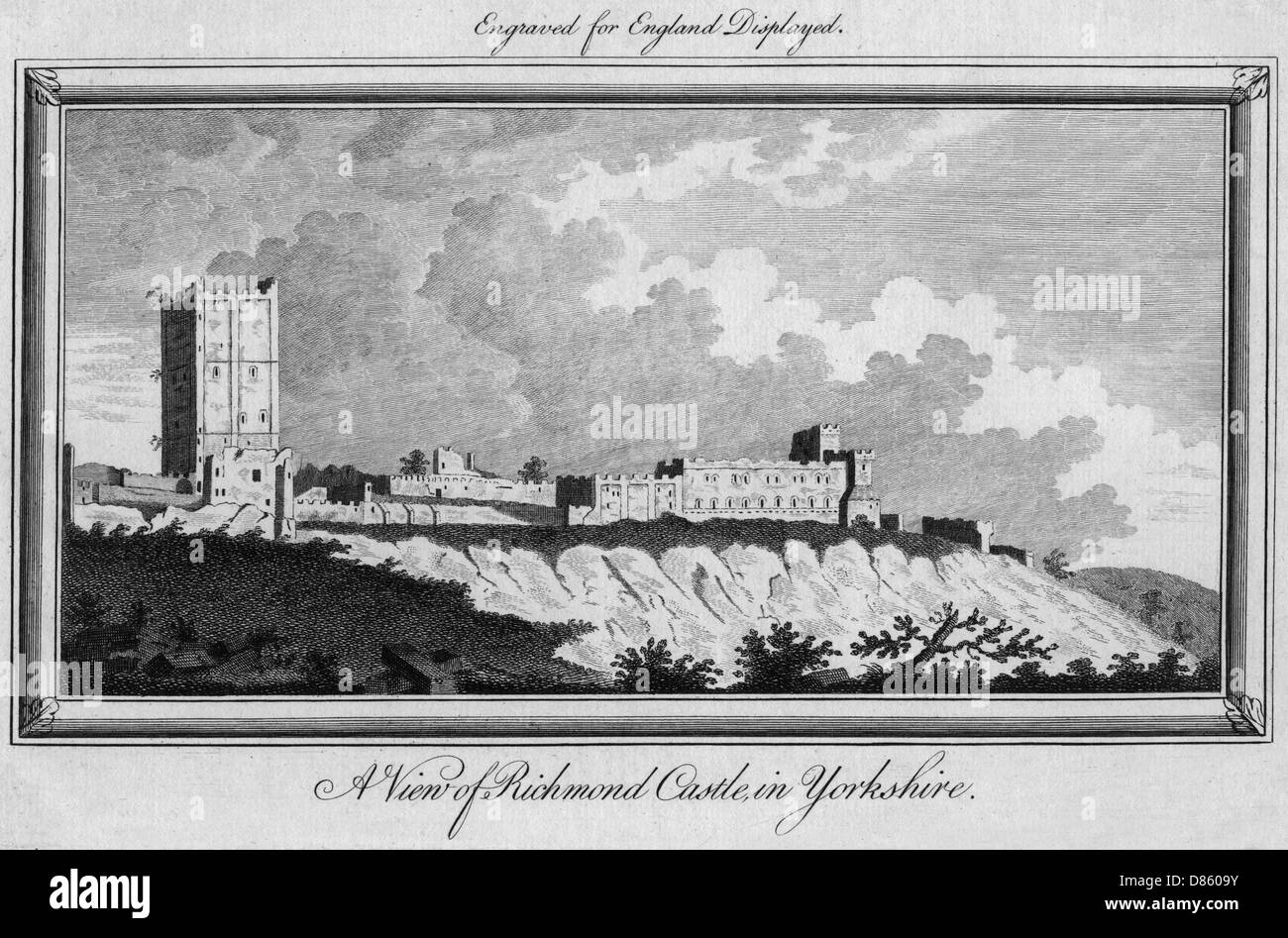 Richmond Castle, Yorkshire Stock Photo