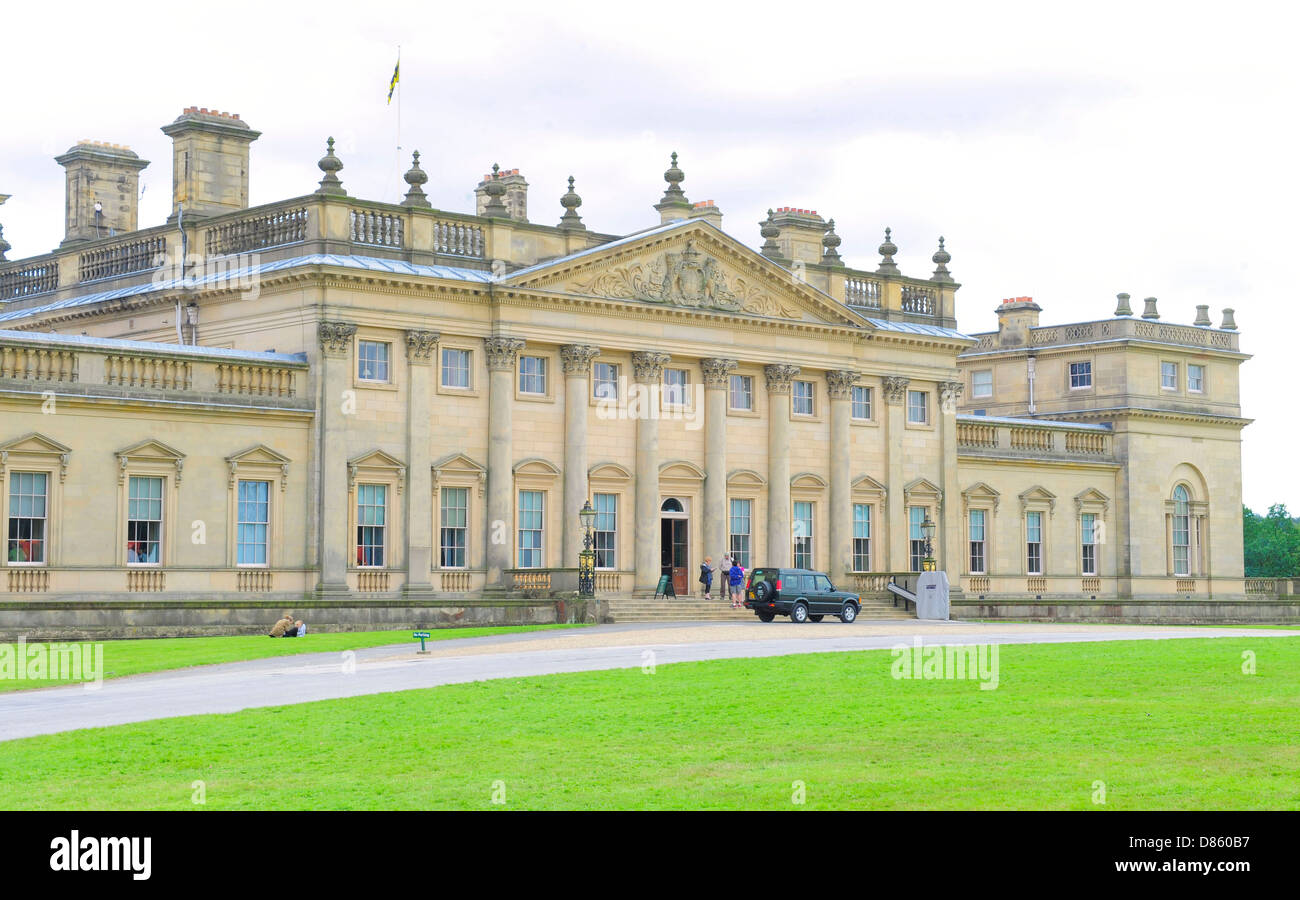 Exterior of Harewood House on the Harewood Estate in Leeds, Yorkshire Stock Photo Alamy