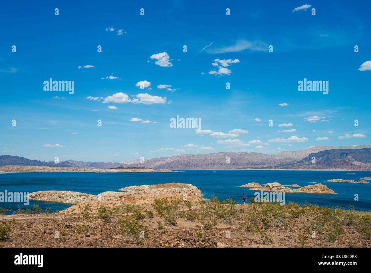 This is an image of Lake Mead, Nevada. Stock Photo