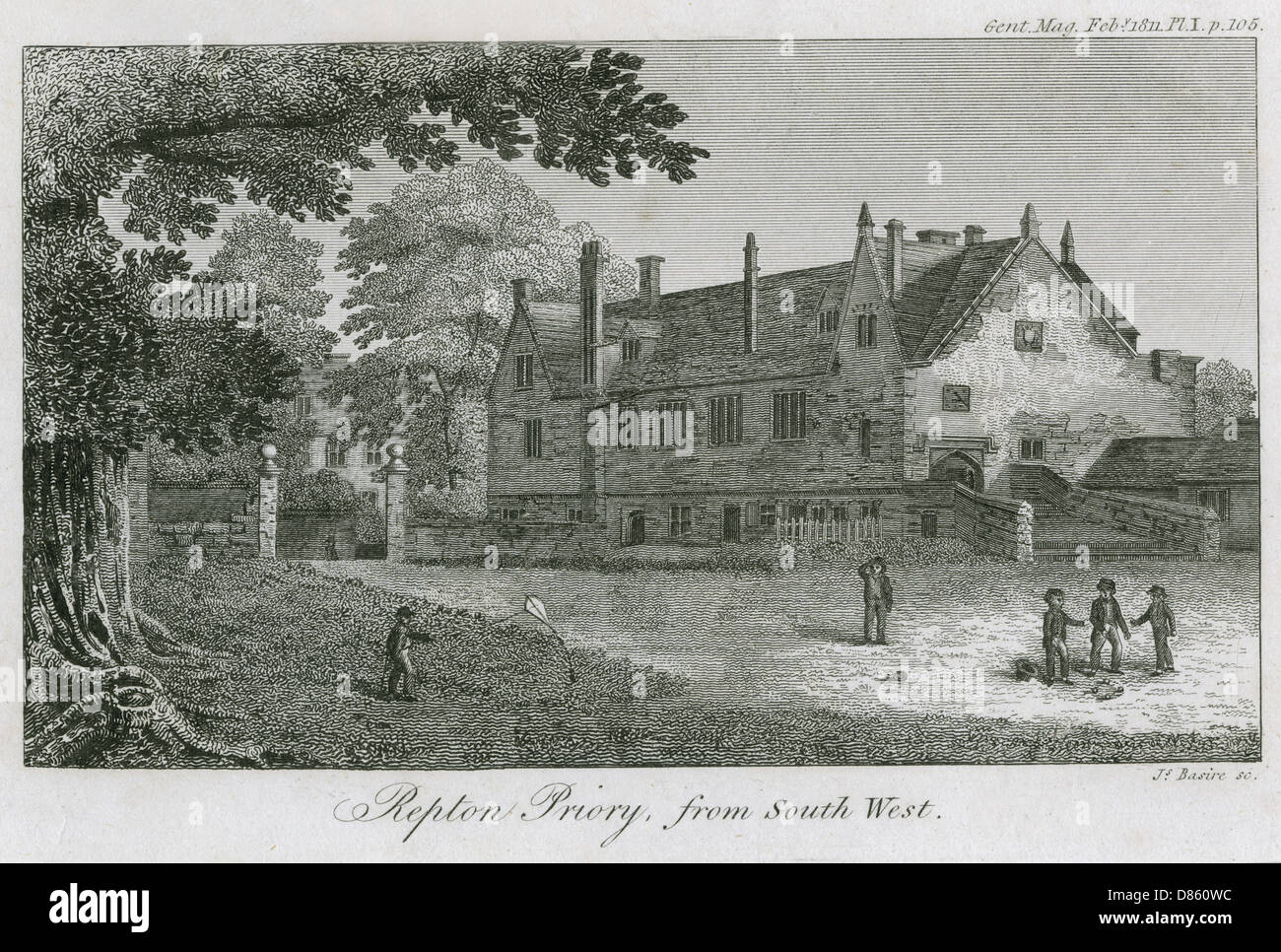 Repton Priory, Derbyshire Stock Photo Alamy