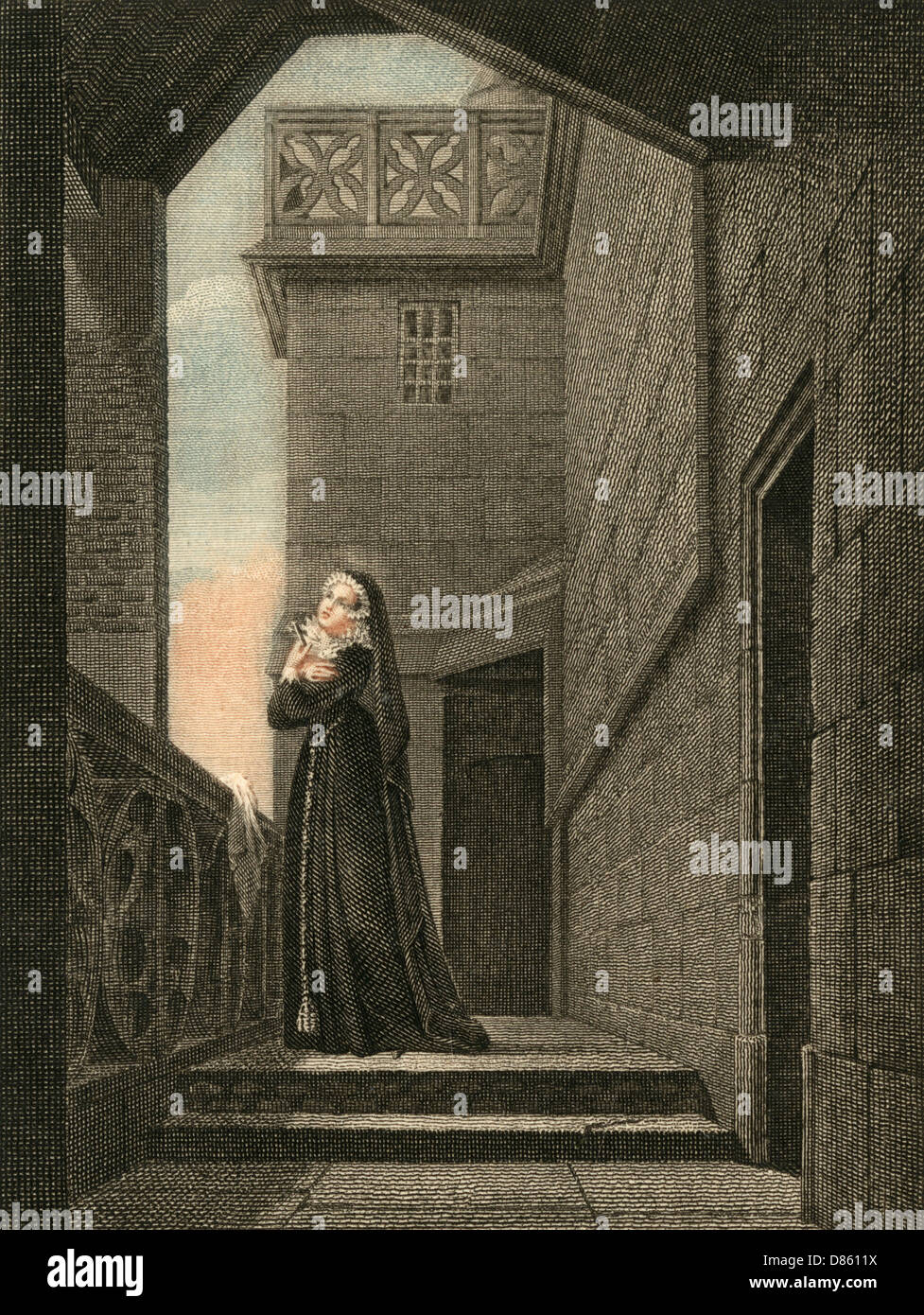 Mary Queen Of Scots As A Prisoner At Loch Leven Stock Photo Alamy