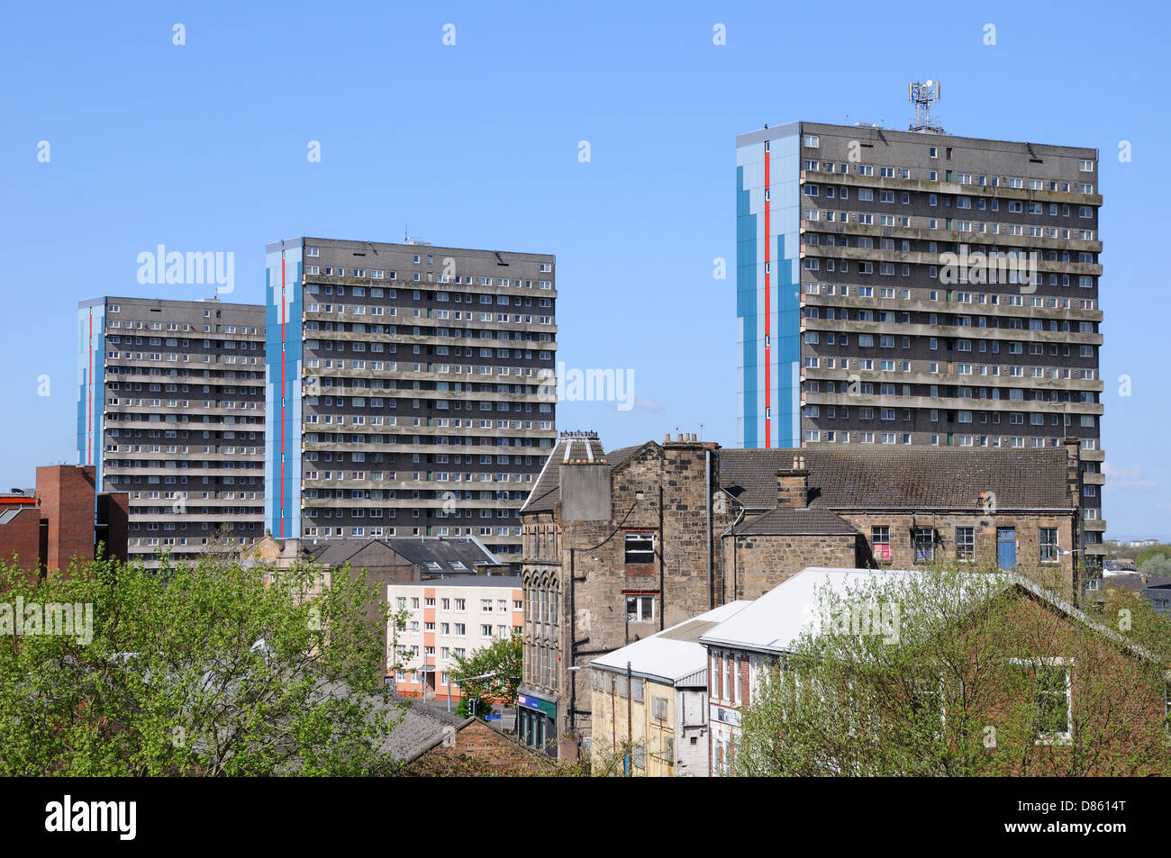 Highrise flats in Glasgow, Scotland, UK Stock Photo Alamy