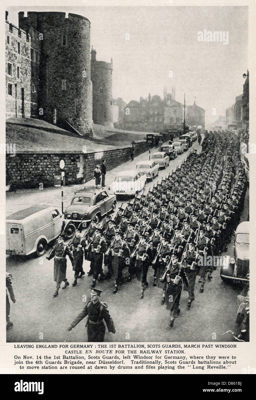 1st battalion, Scots Guards, 1958 Stock Photo
