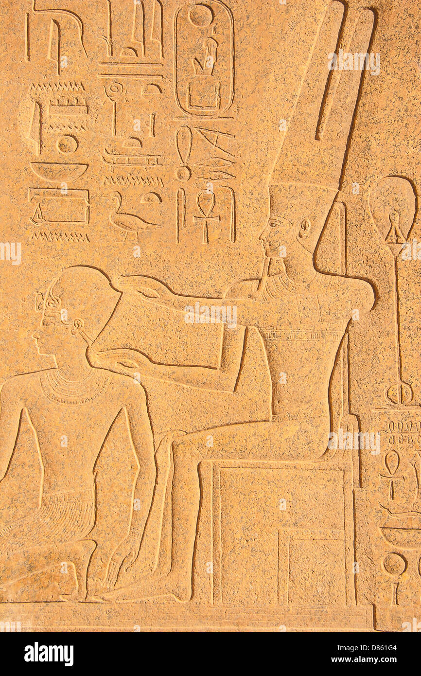 Temple of Karnak, Egypt - Exterior elements Stock Photo