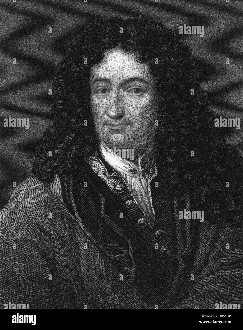 Gottfried von Leibniz, German mathematician and philosopher Stock Photo
