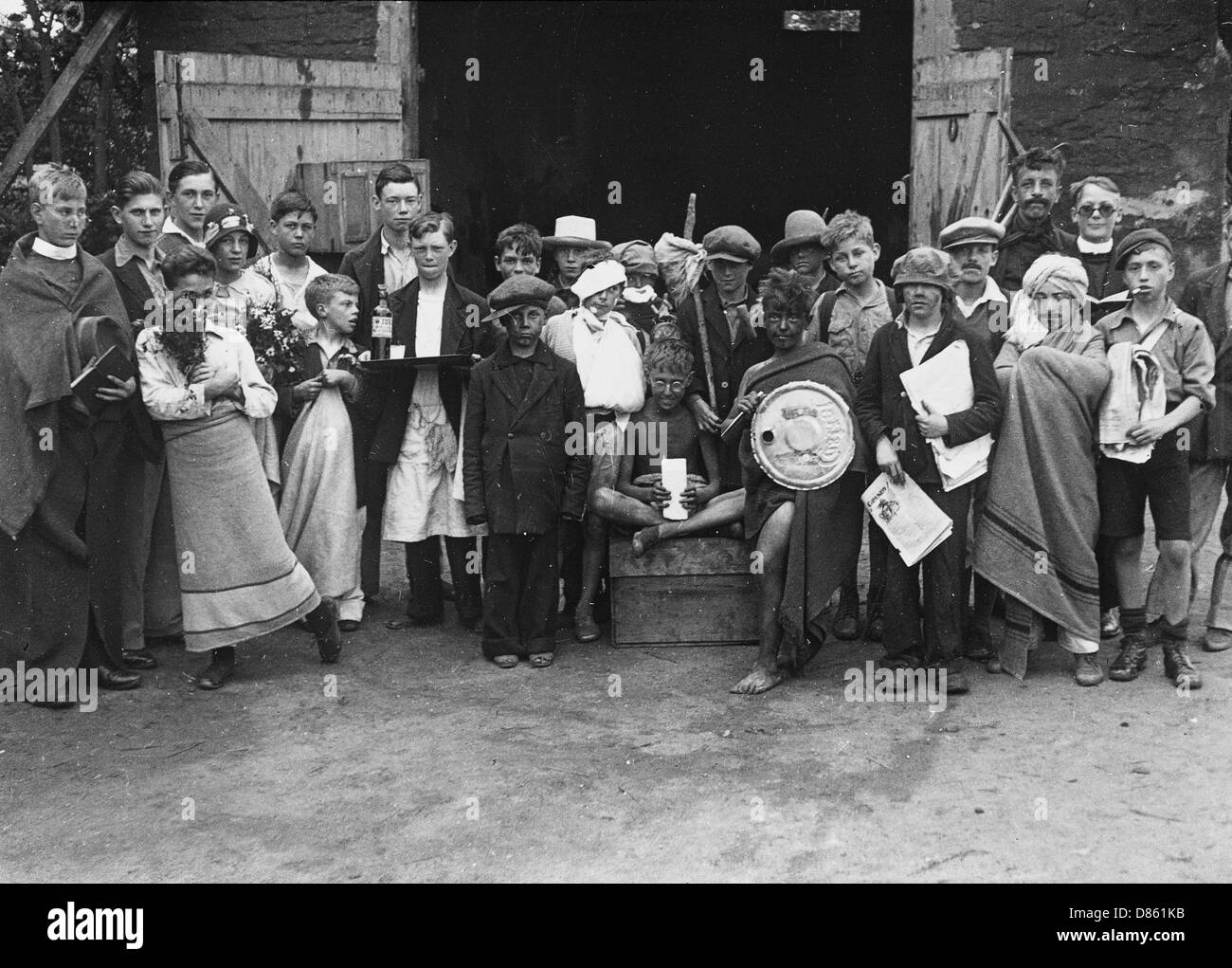 Boys Club, fancy dress, 1931 Stock Photo Alamy