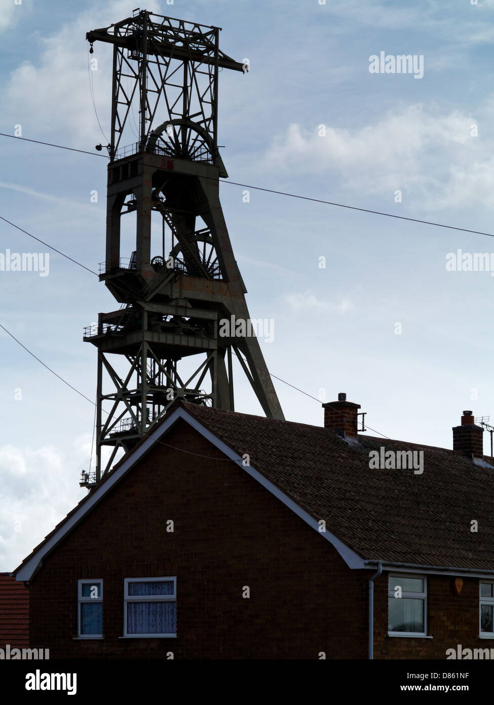 Clipstone colliery in Nottinghamshire England UK which closed in 2003