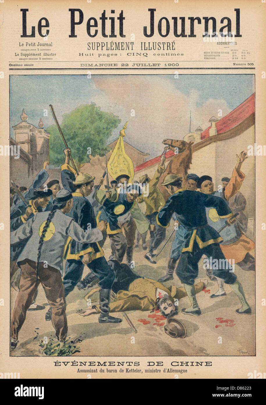 Boxer Rebellion at Peking, China Stock Photo