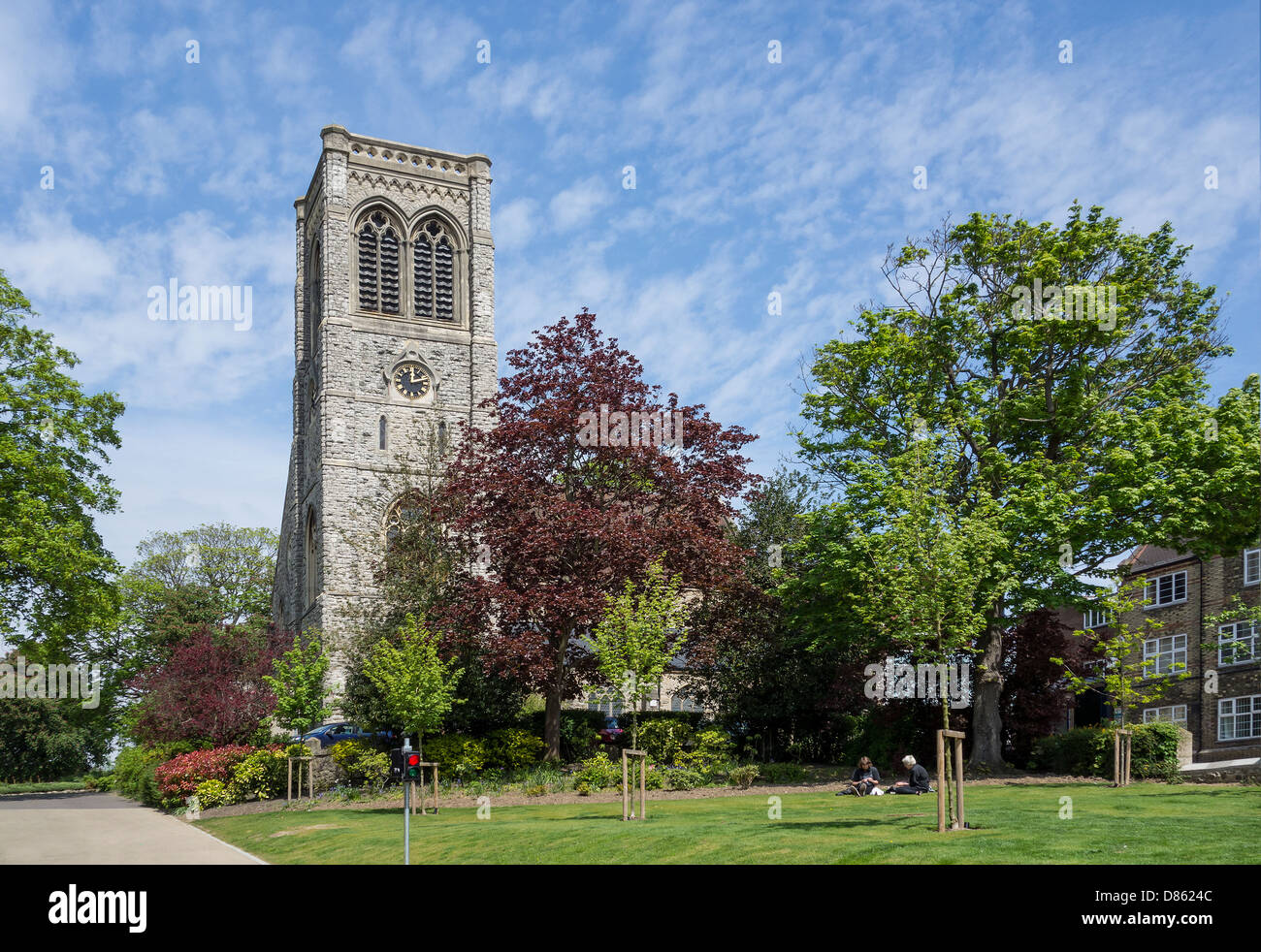 St Faiths Church in Brenchley Gardens Maidstone Kent Stock Photo - Alamy