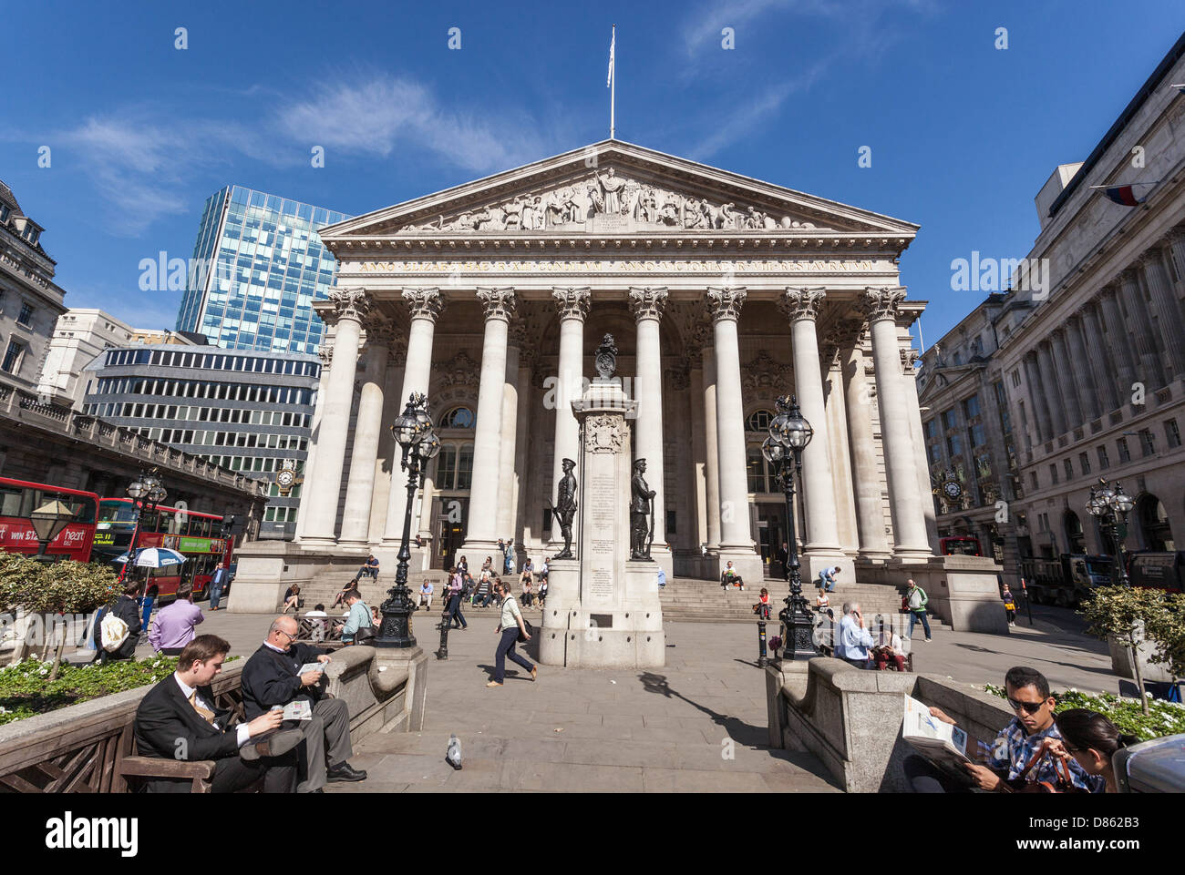 The Royal Exchange Building, London, England, UK Stock Photo Alamy