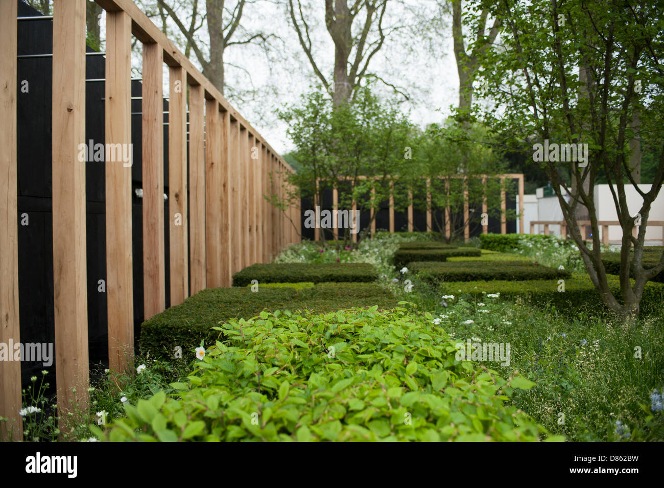 20.5.2013, London, UK. The Daily Telegraph Garden designed by Christopher Bradley-Hole at the RHS Chelsea Flower Show. Stock Photo