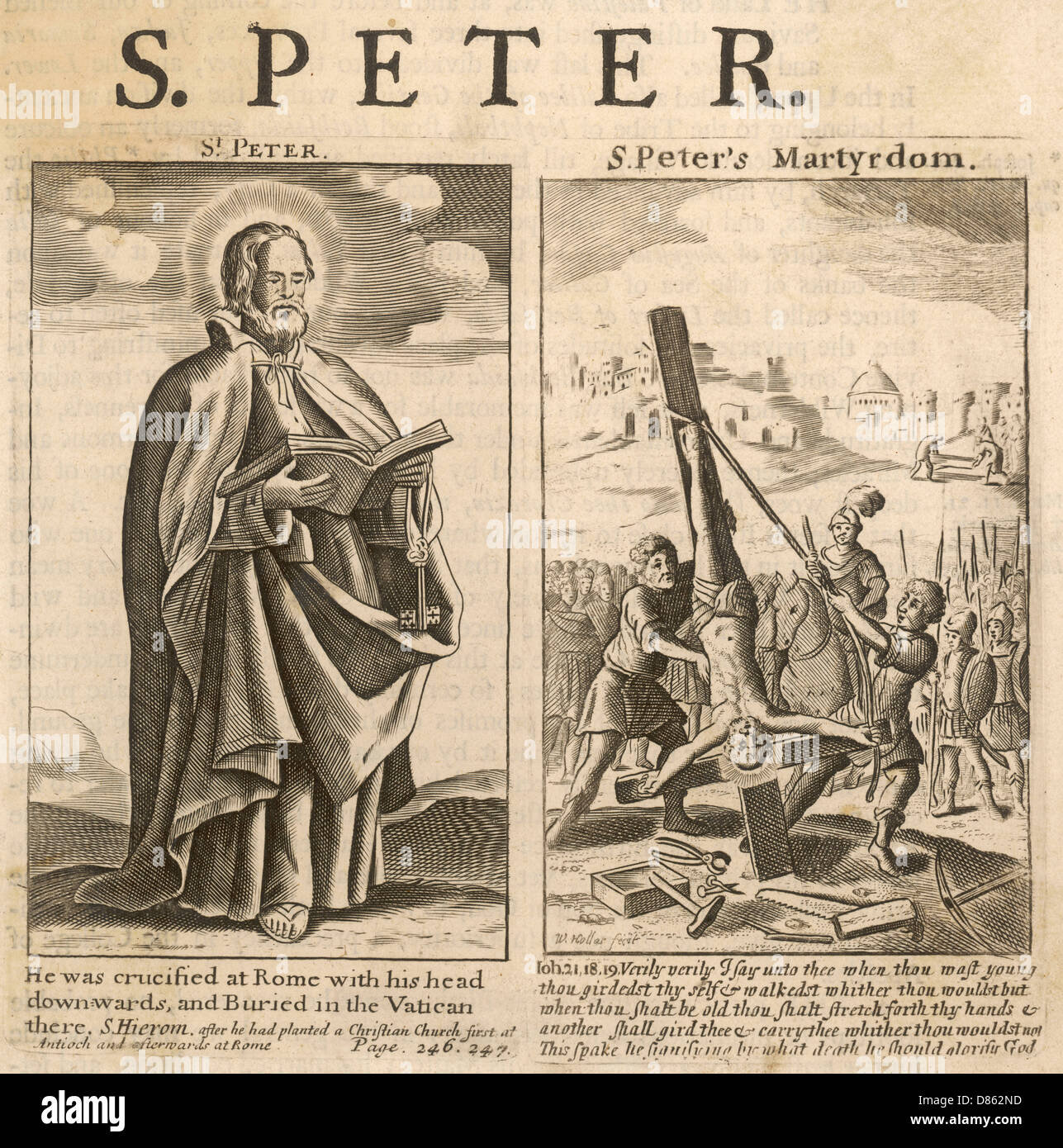 Peter The Apostle Crucified Upside Down