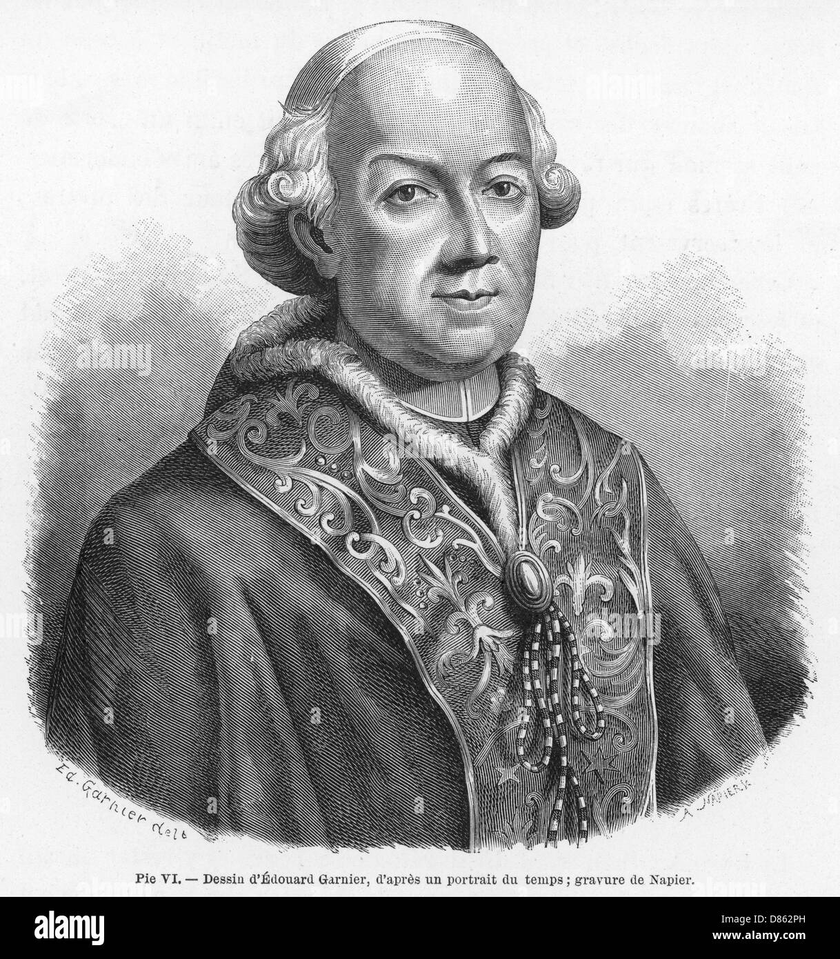 Pope Pius VI Stock Photo