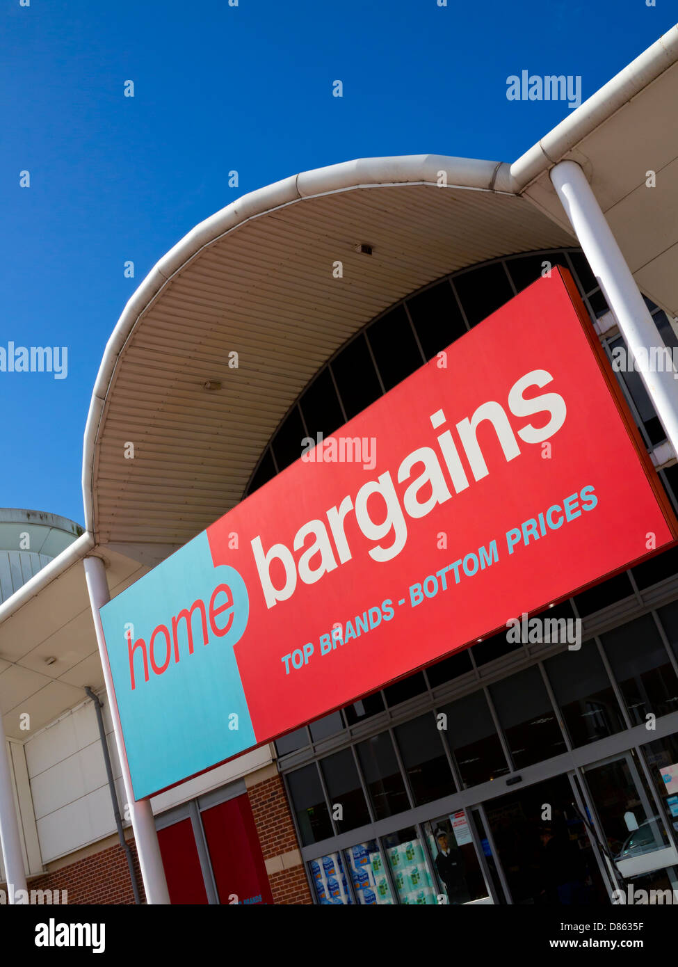 Branch of Home Bargains budget retailer in a large shopping centre in Mansfield Nottinghamshire England UK Stock Photo