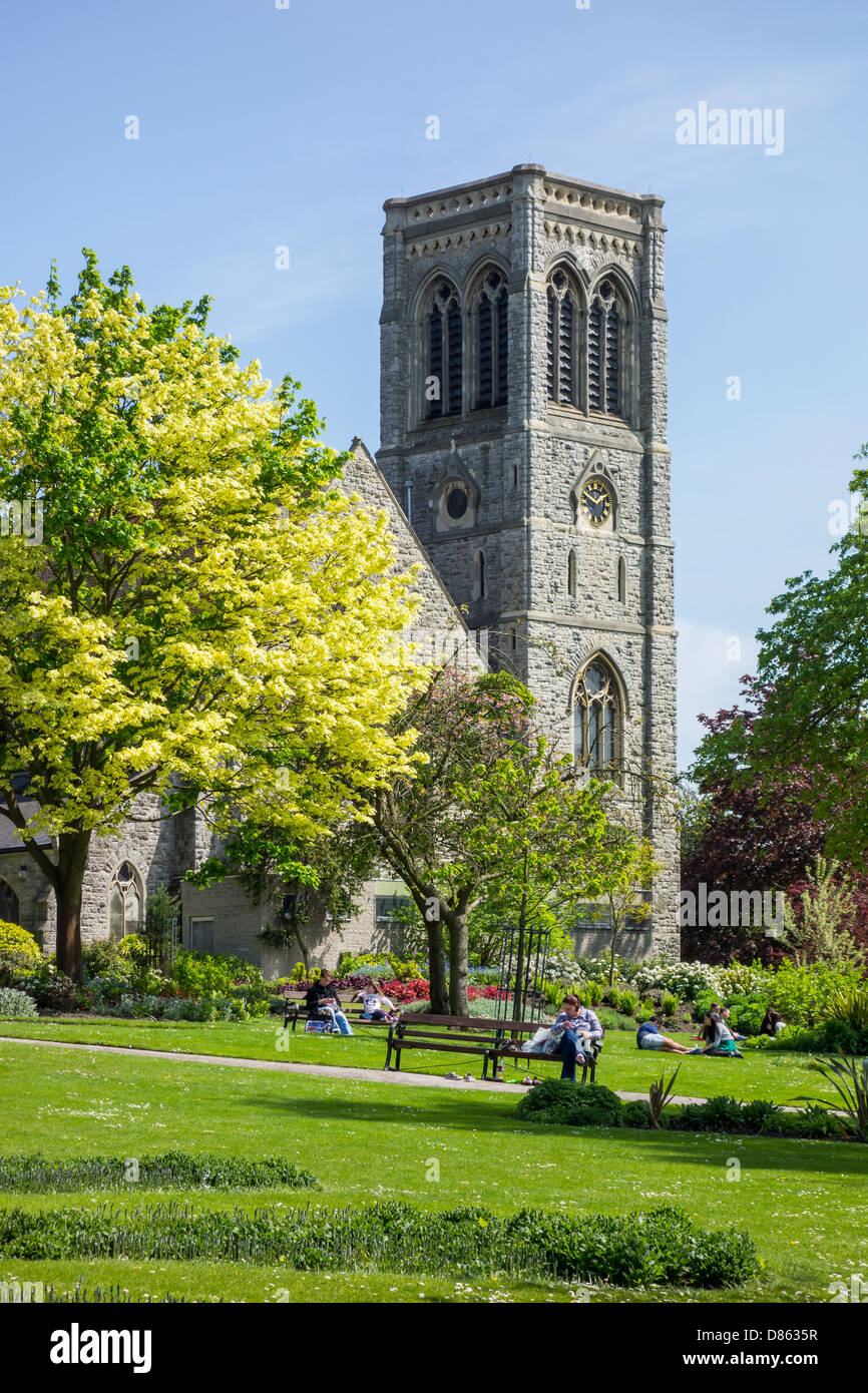 St Faiths Church in Brenchley Gardens Maidstone Kent Stock Photo Alamy