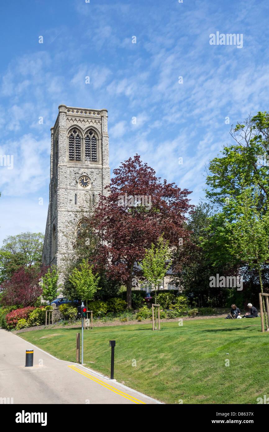 St Faiths Church in Brenchley Gardens Maidstone Kent Stock Photo Alamy
