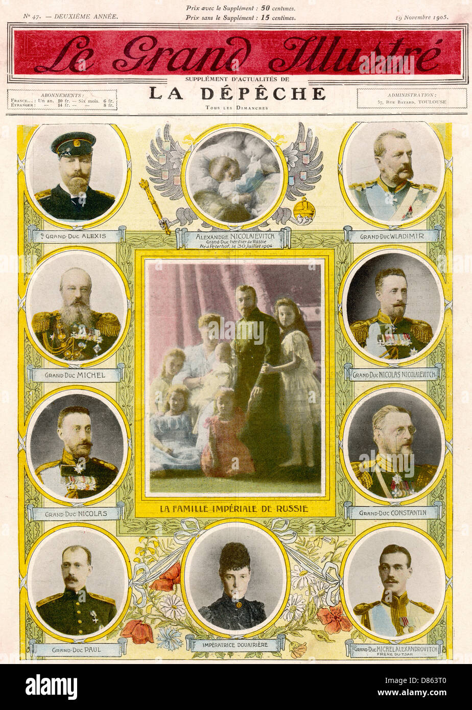 The Imperial Russian Family Stock Photo