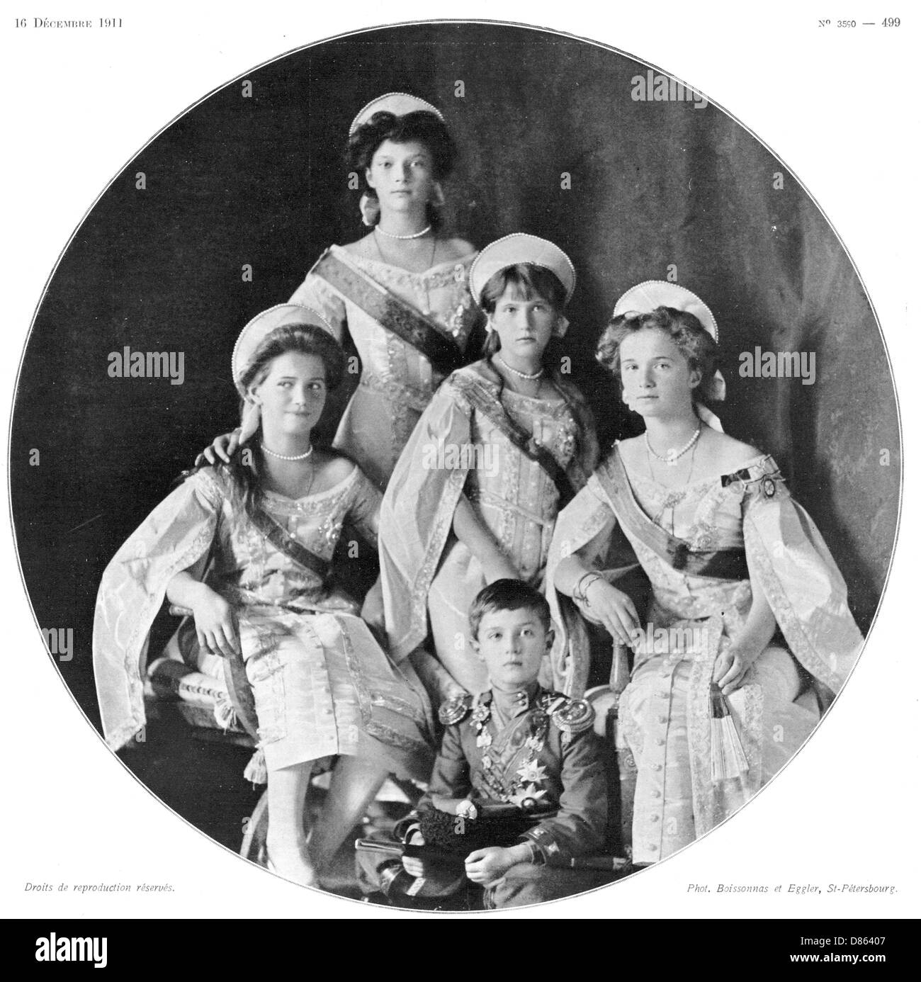 The Imperial Russian children Stock Photo