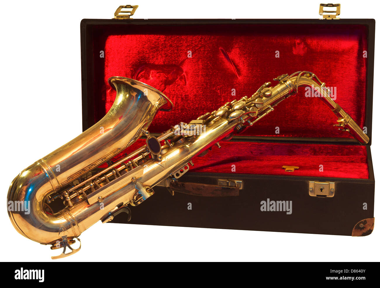 Alto Saxophone with case Stock Photo Alamy