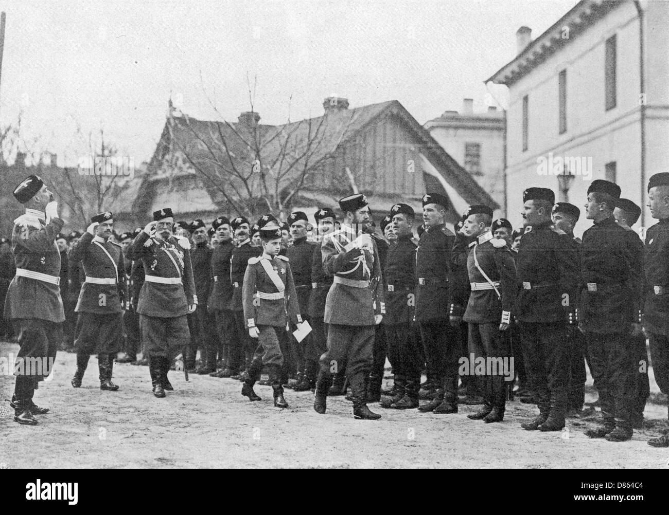 A Parade At Tsarskoie Selo Stock Photo