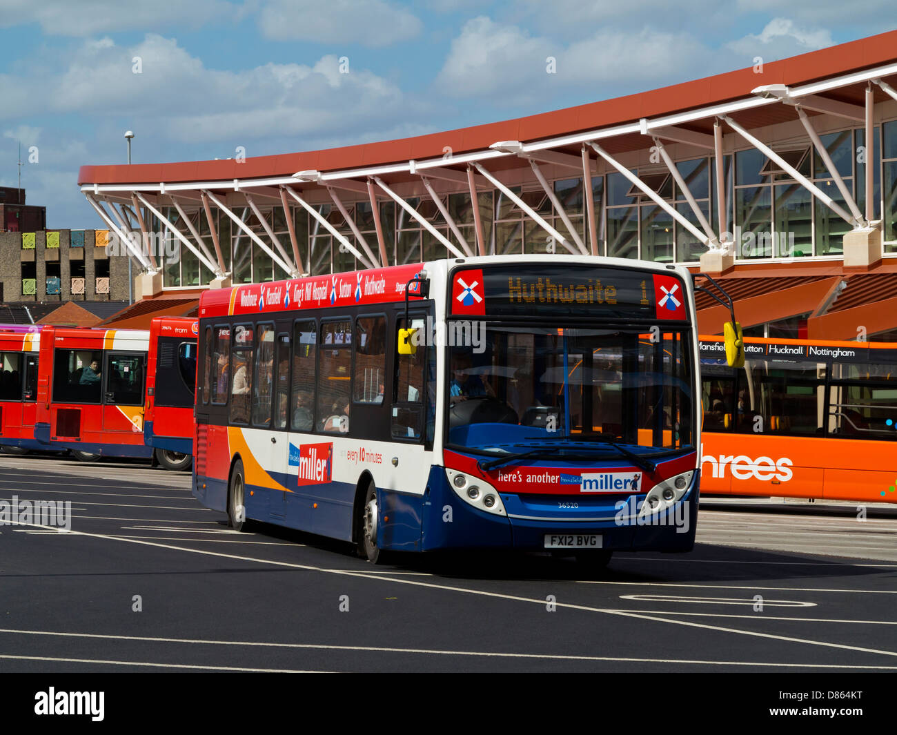 The new bus station at Mansfield Nottinghamshire England UK which ...