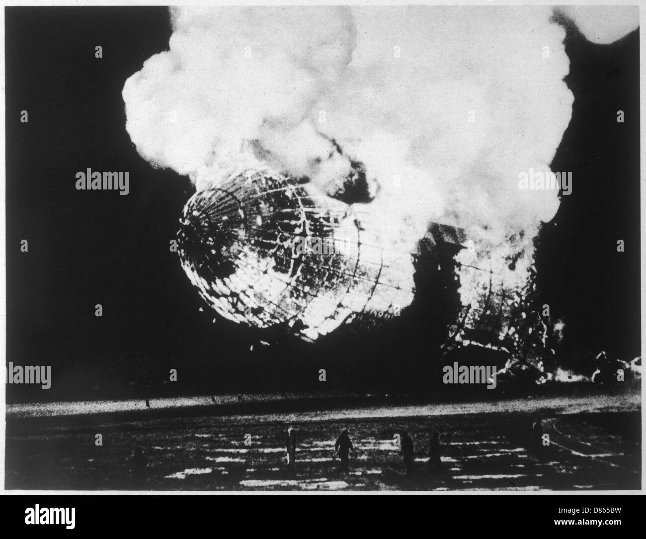 Hindenburg Airship Disaster  New Jersey  Usa Stock Photo