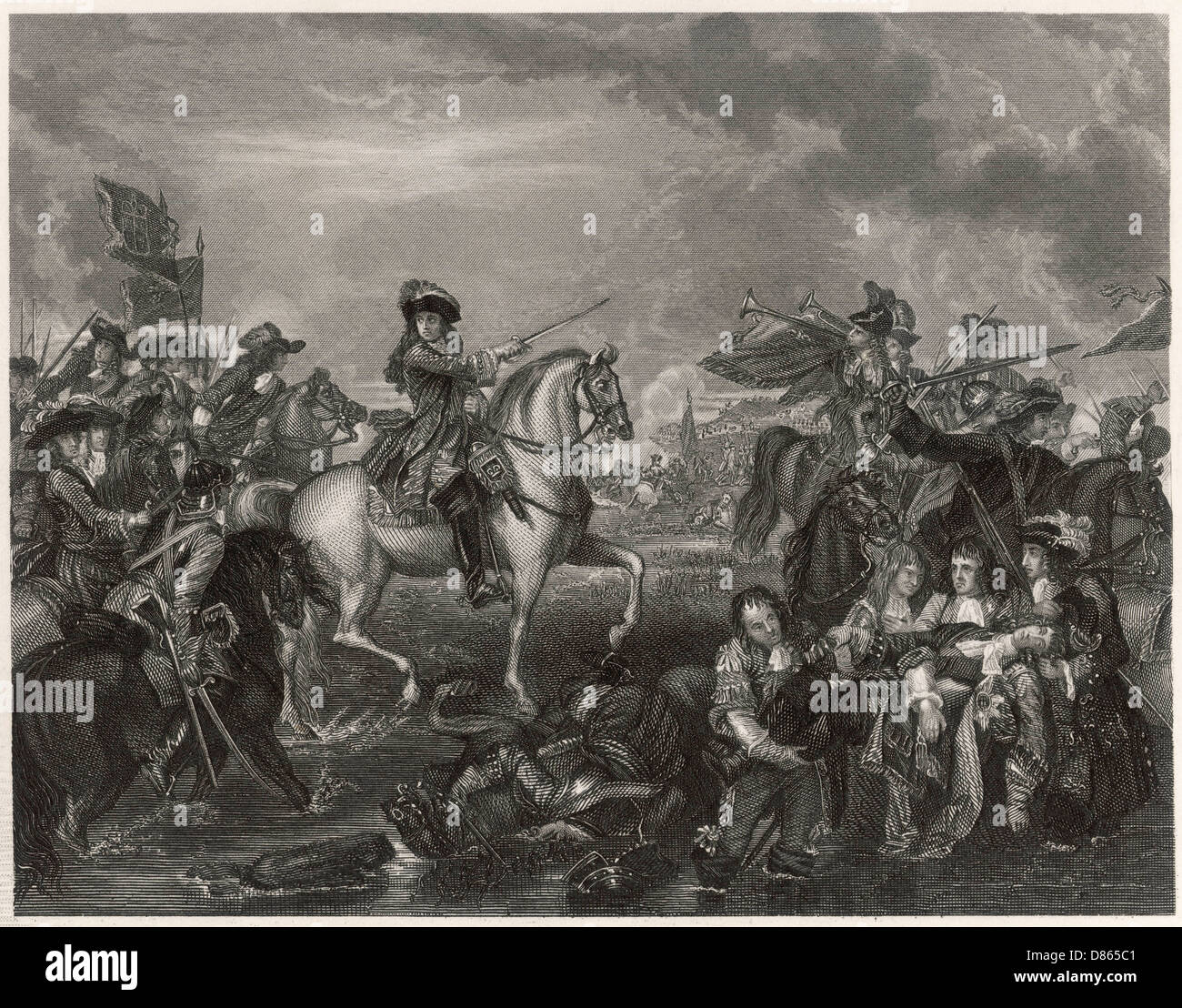 William Iii At The Battle Of The Boyne Ireland Stock Photo - Alamy