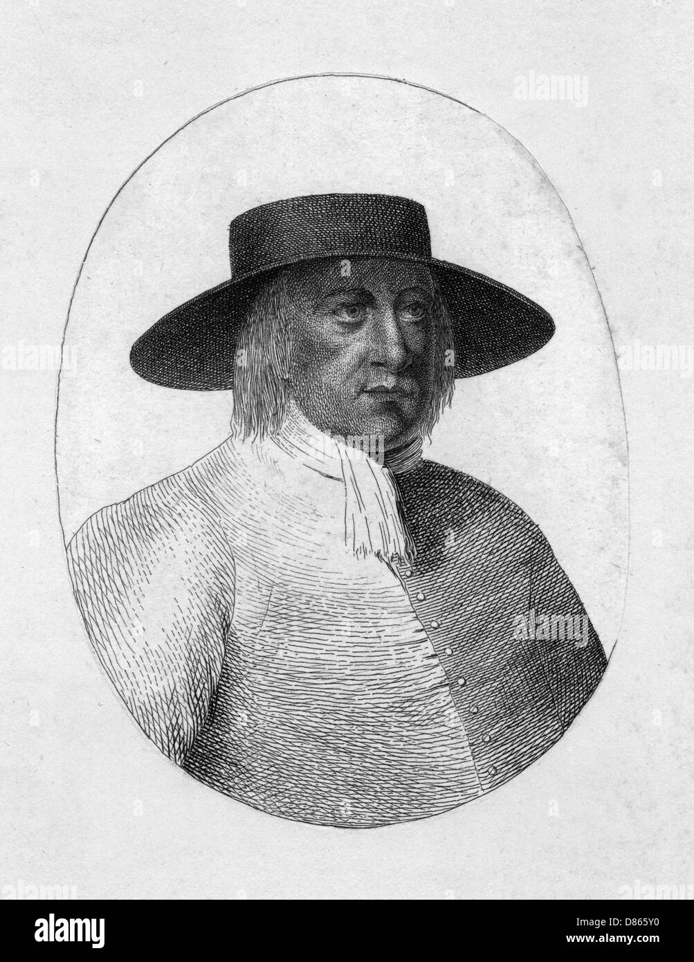 George Fox  English Dissenter  Founder Of The Quakers Stock Photo
