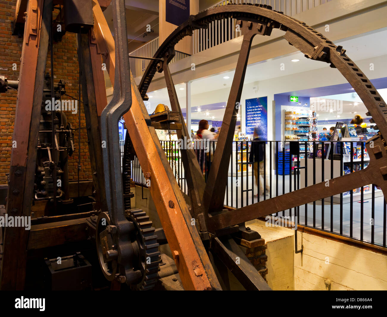 Exhibits in the entrance hall of the Science Museum one of the most