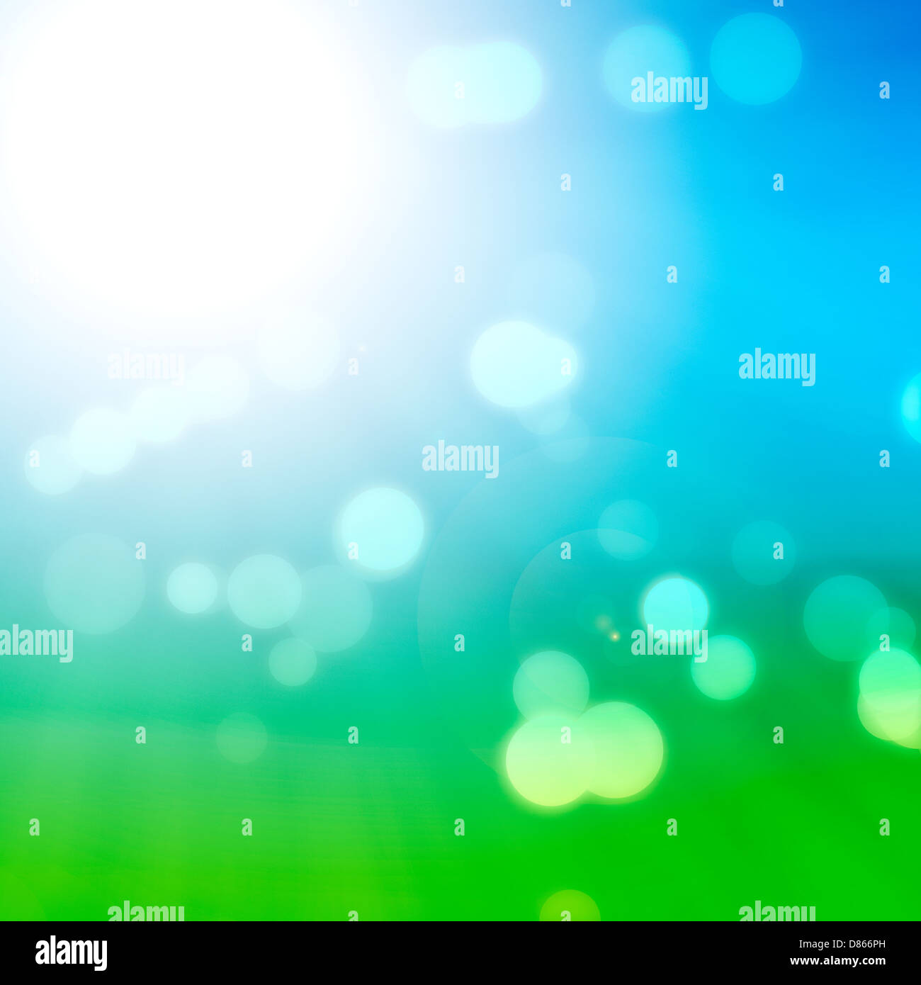 Abstract background with bokeh lights and stars Stock Photo - Alamy