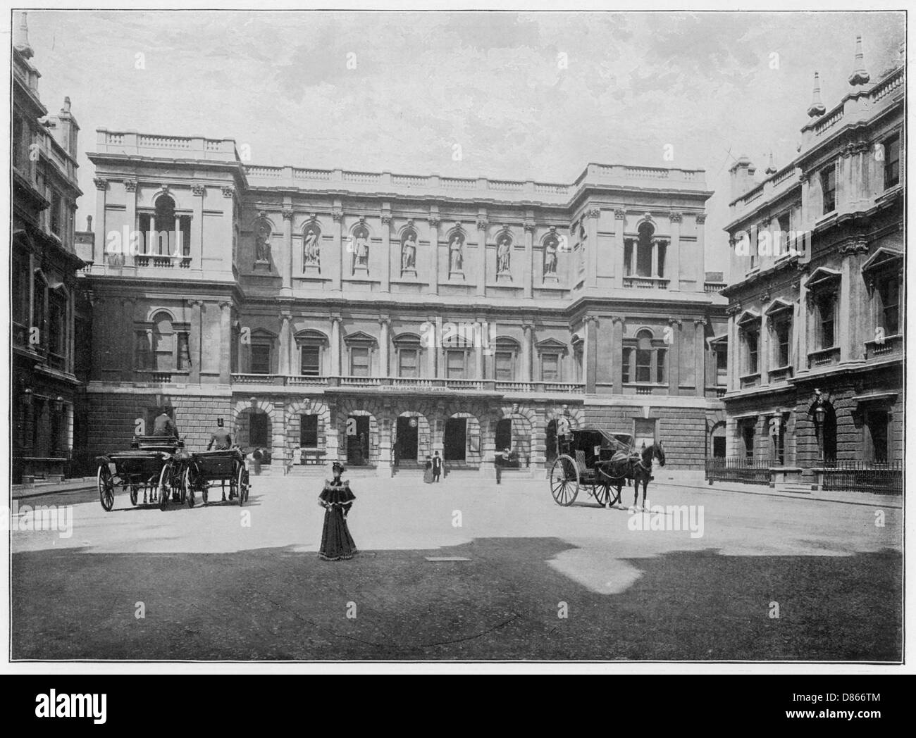 At the royal academy of arts Black and White Stock Photos & Images - Alamy