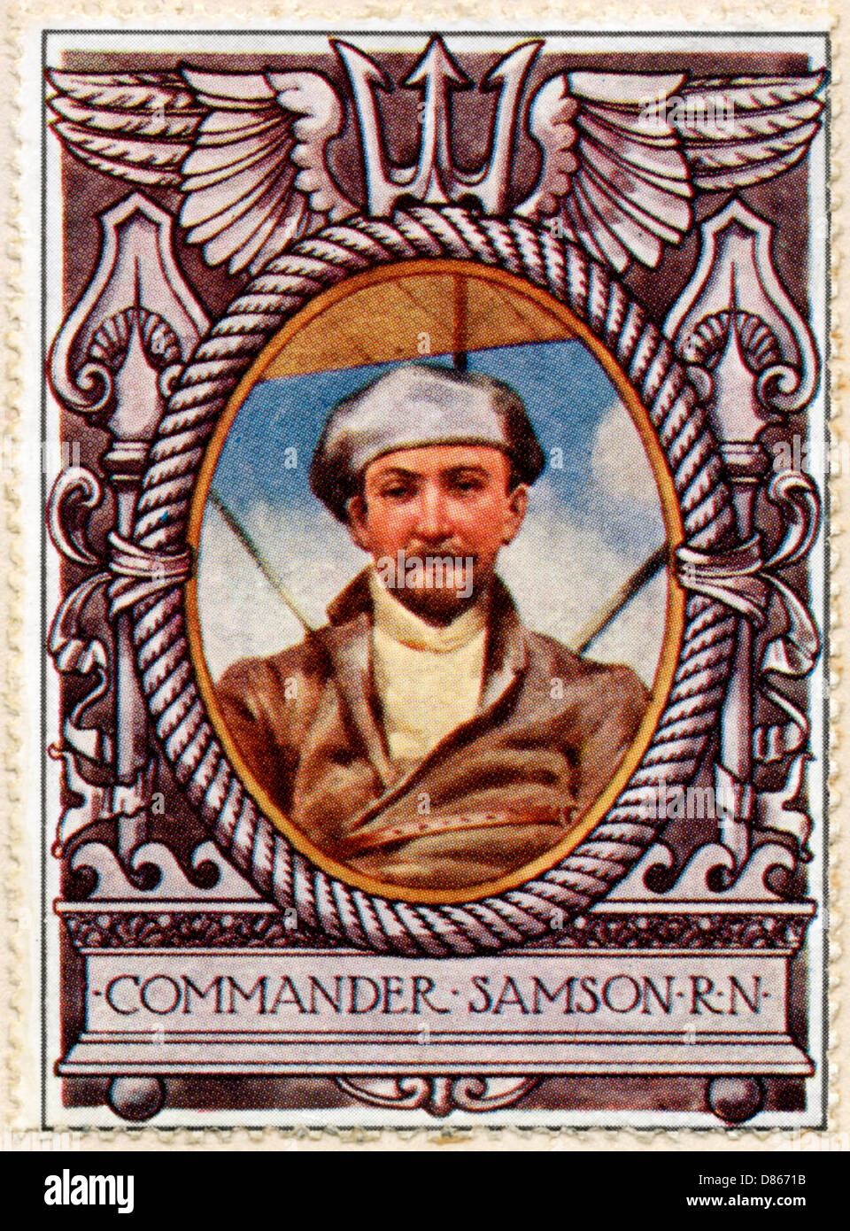 Commander Samson / Stamp Stock Photo