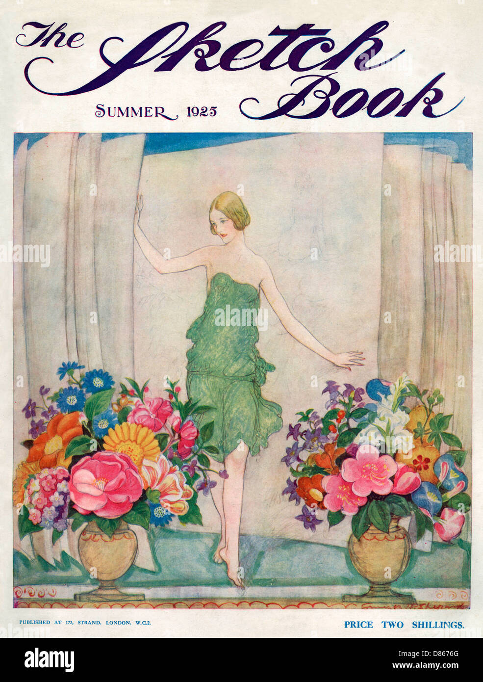 Front cover of the Sketch Book, 1925, by E H Shepherd Stock Photo