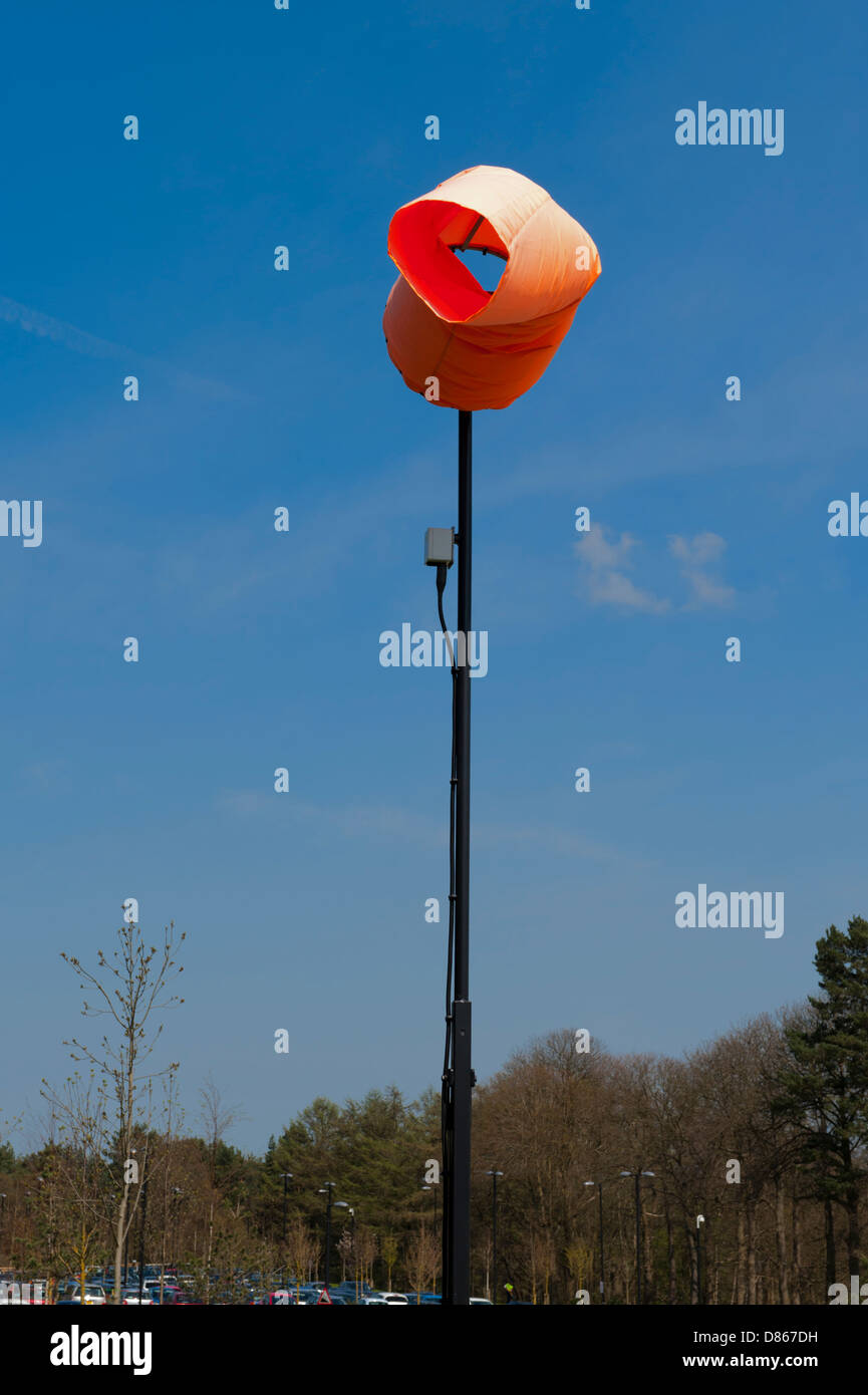 A windsock at a helicopter landing site Stock Photo Alamy