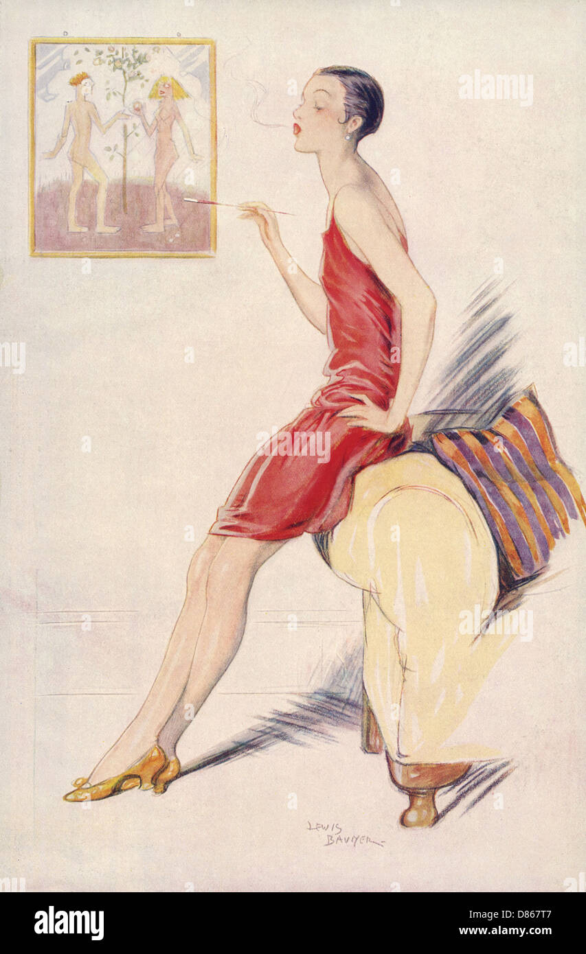 1927 By Lewis Baumer Stock Photo