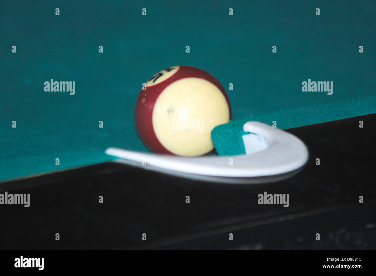 snooker billiards pool table with balls rolling on Stock Photo Alamy