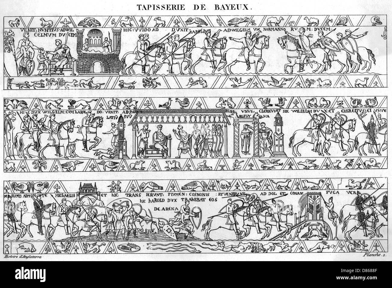 Bayeux Tapestry (2 of 8) Stock Photo